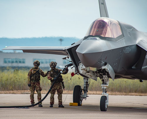 F 35B ad Alghero esercitazione congiunta dell Aeronautica